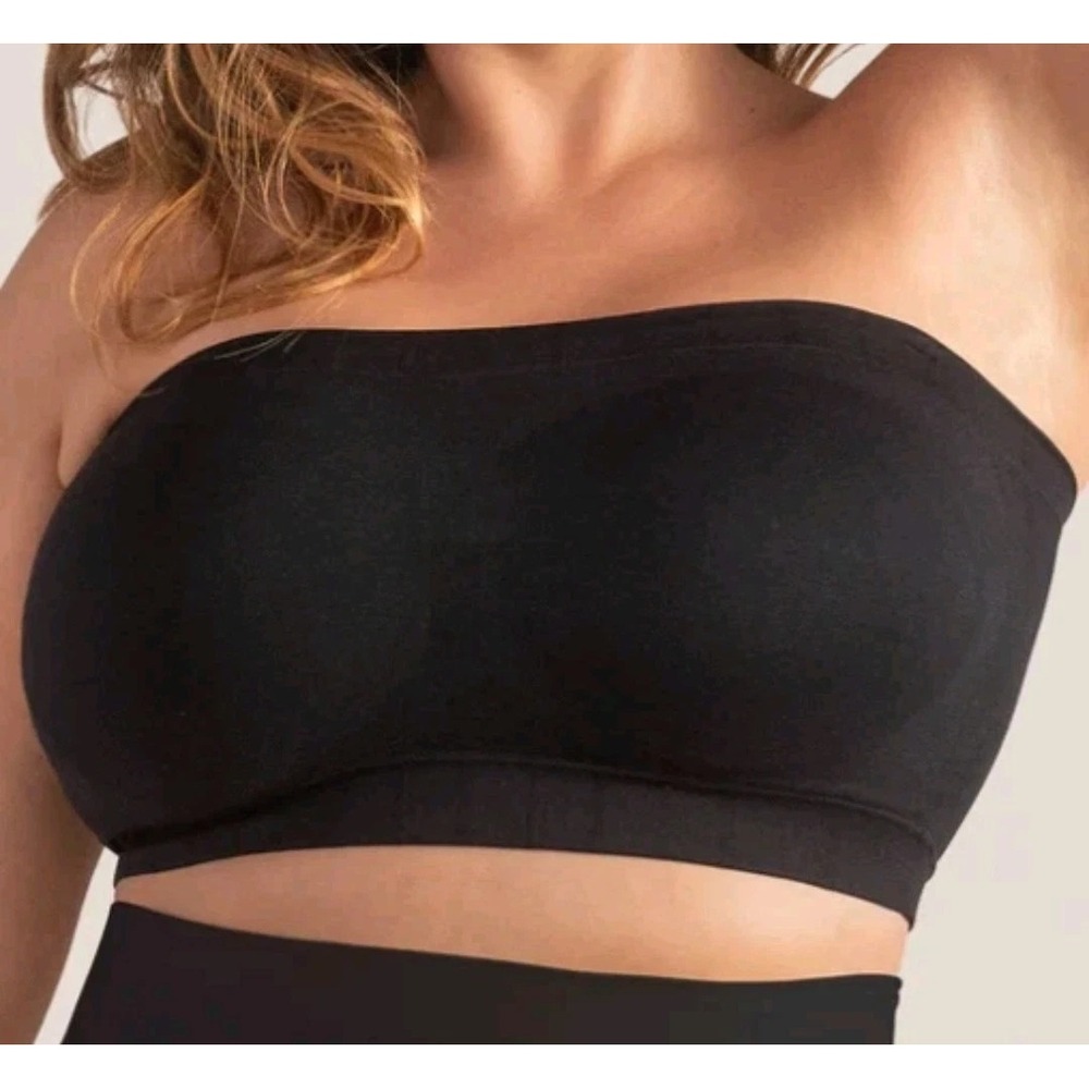 Shapermint Truekind Bra XL Black Convertible Strapless Bandeau Pullover New